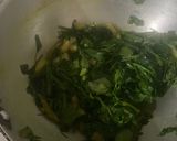 A picture of step 2 of Aloo Bathua Saag Fry.