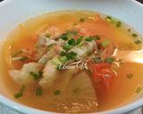 Hình bước làm 3 của món Canh kim chi cà chua