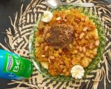 صورة لخطوة 5 من وصفة طعام بلحم وتفاية وزبيب🍚