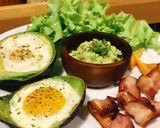 รูปขั้นตอนการทำที่ 6 ของ ไข่ อโวคาโด้ เบค่อน เมนูสำหรับคนทานคีโตนะคะ