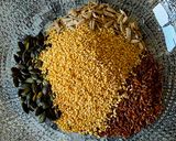 A picture of step 2 of Golden Seed Crunch.