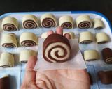 Hình bước làm 4 của món Bánh bao ốc sên