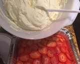 A picture of step 10 of Strawberry Poke Cake😍.