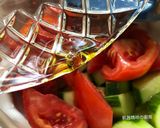 A picture of step 7 of Cucumber and Tomato Vinaigrette Salad.