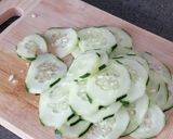 Foto del paso 2 de la receta: Carpaccio de pepino y Mozzarella