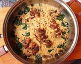 A picture of step 6 of Chicken Couscous & Greens.