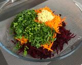 A picture of step 3 of Beetroot Carrot Tikki.