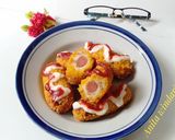 Foto langkah ke 8 dari resep Roti gulung isi sosis kriuk.