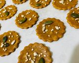 A picture of step 4 of Dark Sesame Tahini Crackers.