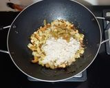 A picture of step 4 of Samak Rice Pulao.