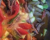 Foto del paso 1 de la receta: Plumitas Con Carne y Vegetales