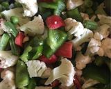 A picture of step 1 of Veg Kolhapuri.