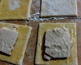 Foto del paso 4 de la receta: CUADRADOS🧇De Hojaldre, Rellenos con Crema🍦Pastelera...!🌺