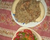 A picture of step 11 of Chicken Pilau.