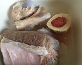 Hình bước làm 1 của món Phở bò viên xứ người