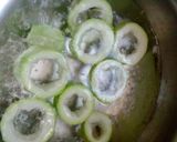 A picture of step 2 of Lauki rings with burfi.