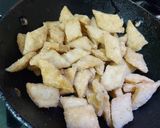 A picture of step 4 of Shakkarpara or Sweet Diamond Cuts.