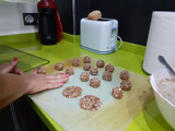 Galletas fit sin azúcar con avena, plátano, vainilla y cacahuete