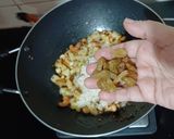 A picture of step 4 of Samak Rice Pulao.