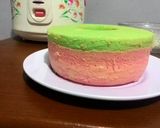 Foto langkah ke 12 dari resep Bolu kukus singkong pandan & strawberry.