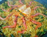 Foto del paso 3 de la receta: Paella de Pollo, verduras y gambas