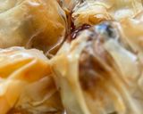 A picture of step 3 of Filo Pastry Pouches with Figs, Feta Cheese, and Mixed Nuts.
