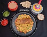 A picture of step 5 of Mix Veg Barley Flour Chilla.