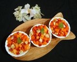 A picture of step 3 of Fruit Chaat.