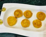A picture of step 1 of Dahi Phulkiyan.