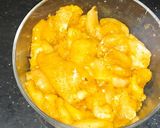 A picture of step 1 of Chicken shawarma.