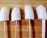 A picture of step 3 of Peanut Banana Pops.