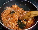 A picture of step 2 of Bread masala toast.