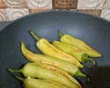 A picture of step 2 of Stuffed Chilli (Bharaleli Mirchi).