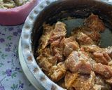 A picture of step 2 of Nagpur special famous dish spicy homemade saoji masala mutton.