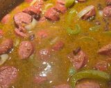 A picture of step 4 of Beef Polska Kielbasa with Beans 🫘.