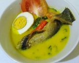 Foto langkah ke 9 dari resep Ikan Patin Plus Telur Bumbu Kuning.