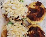 A picture of step 6 of My grilled Chicken burger with Bonfire smoked Chedder cheese.😘.