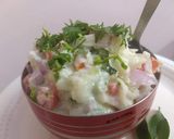 A picture of step 4 of Radish Curd salad.