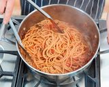 A picture of step 19 of Classic Tomato Spaghetti.