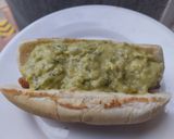 Foto del paso 11 de la receta: Perrito caliente🌭con aguacate🥑🧀y salsa tártara🥯