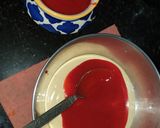 A picture of step 7 of Heart layered sponge cake.