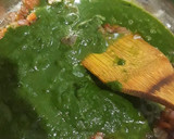 A picture of step 3 of Palak paneer.