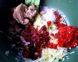 Foto langkah ke 4 dari resep Pepes Ikan Belanak Sambal Pencit (Mangga Muda).