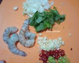 Foto langkah ke 3 dari resep Fettuccine Aglio Olio + Bayam | Ala Rumahan.