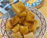 Hình bước làm 5 của món Warabi Mochi bằng Bột Sắn Dây