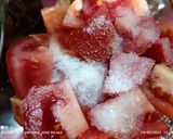 A picture of step 5 of Gazpacho.