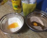 Foto del paso 2 de la receta: Budín bicolor de chocolate y limón a la crema con polvo de postre