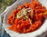 A picture of step 6 of Gajar ka halwa or Carrot pudding.