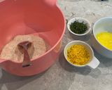 A picture of step 1 of Sourdough, Salted Egg Yolk Chips.