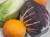Blood orange and bitter leaf salad